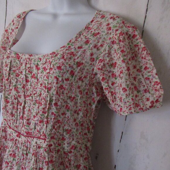 April Cornell Dress S Sweetheart Romance Floral Midi Maxi Cottagecore Prairie - Picture 4 of 10